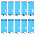 For Samsung Galaxy Z Flip5 SM-F731B 10pcs Front Housing Adhesive, For Samsung Galaxy Z Flip5
