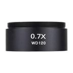 Stereo Microscopes Auxiliary Objective Lens Barlow Lens Magnifier 0.7X WD120, 0.7X WD120