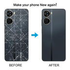 For ZTE Axon 40 Lite Plastic Battery Back Cover with Middle Frame / Camera Lens Cover, For ZTE Axon 40 Lite