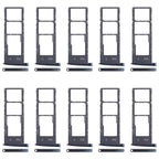 For Motorola Moto G6 10pcs Original SIM Card Tray + SIM Card Tray + Micro SD Card Tray, For Motorola Moto G6
