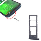 For Motorola Moto G6 10pcs Original SIM Card Tray + SIM Card Tray + Micro SD Card Tray, For Motorola Moto G6