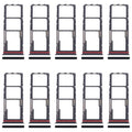 For Motorola Moto G04 10pcs Original SIM Card Tray + SIM Card Tray + Micro SD Card Tray, For Motorola Moto G04(Original), For Motorola Moto G04