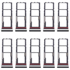 For Motorola Moto G04 10pcs Original SIM Card Tray + SIM Card Tray + Micro SD Card Tray, For Motorola Moto G04(Original), For Motorola Moto G04