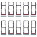 For Motorola Moto G04s 10pcs Original SIM Card Tray + SIM Card Tray + Micro SD Card Tray, For Motorola Moto G04s, For Motorola Moto G04s(Original)
