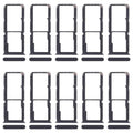 For OPPO A3x 4G CPH2641 10pcs Original SIM Card Tray + SIM Card Tray + Micro SD Card Tray, For OPPO A3x 4G(Original)
