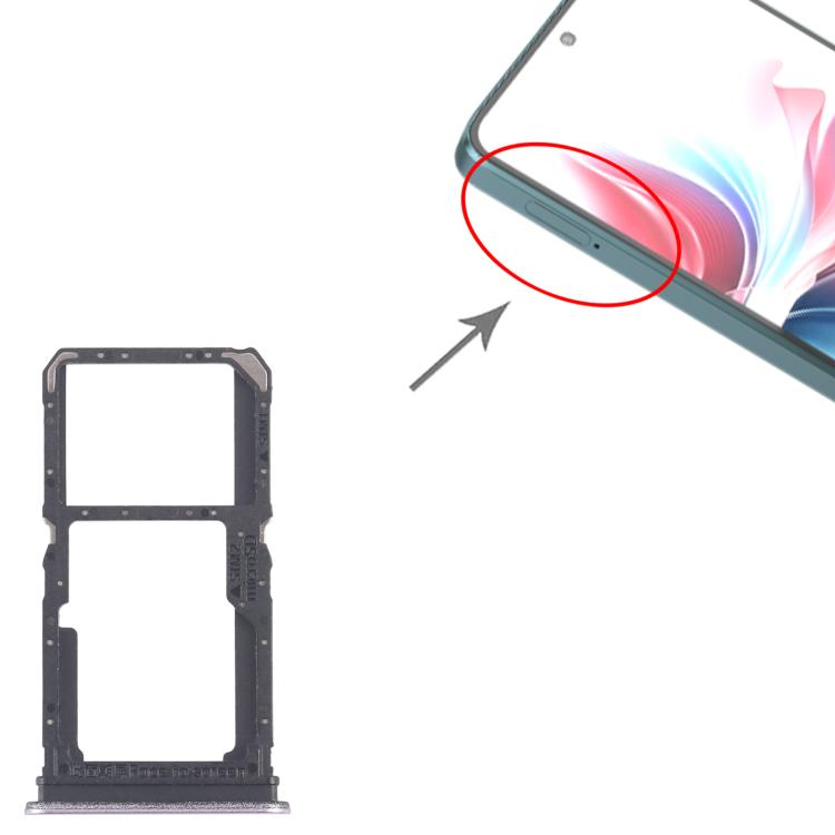 For OPPO F25 Pro 10pcs Original SIM Card Tray + SIM Card Tray / Micro SD Card Tray, For OPPO F25 Pro (Original)