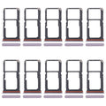 For OPPO A5 Energy 10pcs Original SIM Card Tray + SIM Card Tray / Micro SD Card Tray, For OPPO A5 Energy(Original)