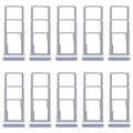 For Realme Note 50 RMX3834 10pcs Original SIM Card Tray + SIM Card Tray + Micro SD Card Tray, For Realme Note 50 (Original)