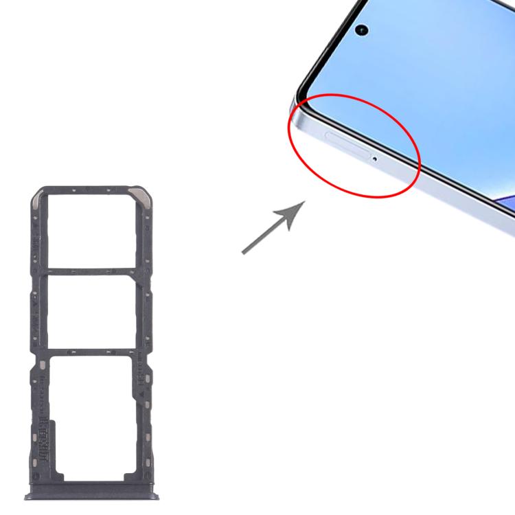 For Realme 11 5G RMX3780 10pcs Original SIM Card Tray + SIM Card Tray + Micro SD Card Tray, For Realme 11 5G(Original)