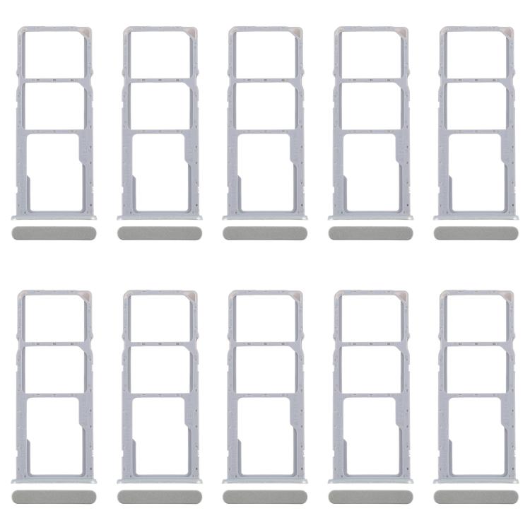 For Realme C63 4G 10pcs Original SIM Card Tray + SIM Card Tray + Micro SD Card Tray, For Realme C63 4G(Original)