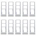 For Realme C63 4G 10pcs Original SIM Card Tray + SIM Card Tray + Micro SD Card Tray, For Realme C63 4G(Original)