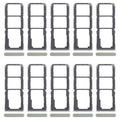 For Realme C67 5G 10pcs Original SIM Card Tray + SIM Card Tray + Micro SD Card Tray, For Realme C67 5G(Original)