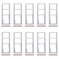For Realme Narzo N53 4G 10pcs Original SIM Card Tray + SIM Card Tray + Micro SD Card Tray, For Realme Narzo N53 4G (Original)