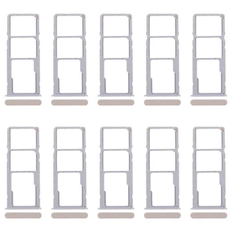 For Realme Narzo N53 4G 10pcs Original SIM Card Tray + SIM Card Tray + Micro SD Card Tray, For Realme Narzo N53 4G (Original)