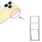 For Realme Narzo N53 4G 10pcs Original SIM Card Tray + SIM Card Tray + Micro SD Card Tray, For Realme Narzo N53 4G (Original)