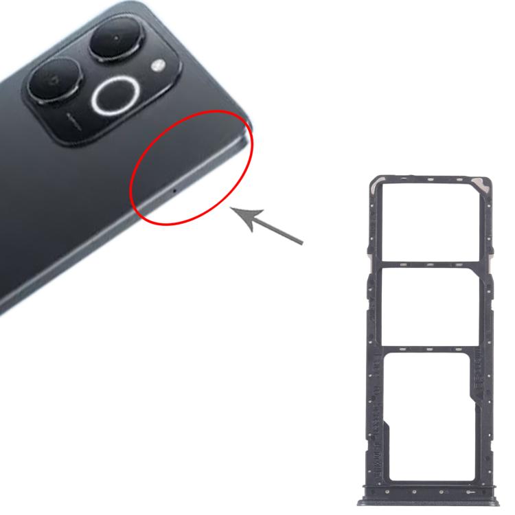 For Realme Narzo C71 4G RMX5303 10pcs Original SIM Card Tray + SIM Card Tray + Micro SD Card Tray, For Realme Narzo C71 4G (Original)