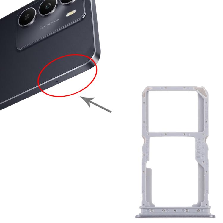 For Realme 14x India 10pcs Original SIM Card Tray + SIM Card Tray / Micro SD Card Tray, For Realme 14x India (Original)