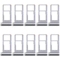 For Realme 12x India 5G RMX3998 10pcs Original SIM Card Tray + SIM Card Tray / Micro SD Card Tray, For Realme 12x India 5G (Original)