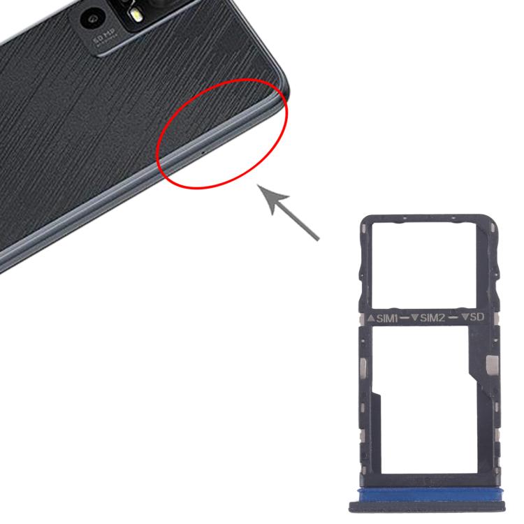 For TCL 40 XE 5G Original SIM Card Tray + SIM Card Tray / Micro SD Card Tray, For TCL 40 XE 5G(Original)