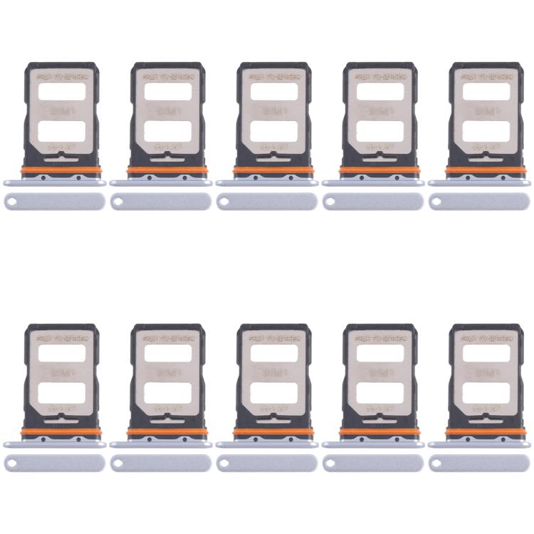 For Xiaomi 14 Civi 10pcs SIM Card Tray + SIM Card Tray, For Xiaomi 14 Civi