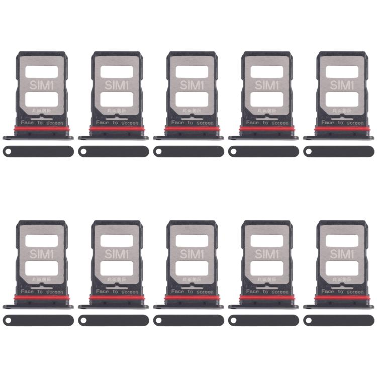 For Xiaomi Poco F6 Pro 10pcs SIM Card Tray + SIM Card Tray, For Xiaomi Poco F6 Pro
