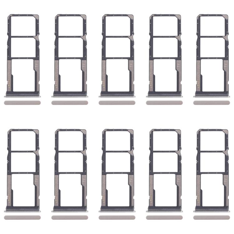 For Xiaomi Poco C75 10pcs Original SIM Card Tray + SIM Card Tray + Micro SD Card Tray, For Xiaomi Poco C75
