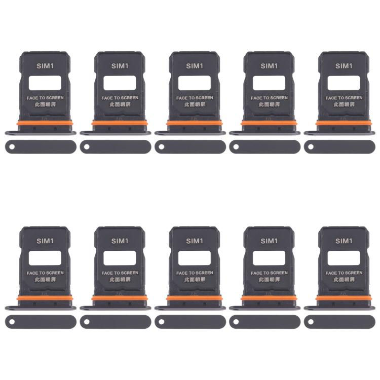 For Xiaomi 15 Ultra 10pcs SIM Card Tray + SIM Card Tray, For Xiaomi 15 Ultra