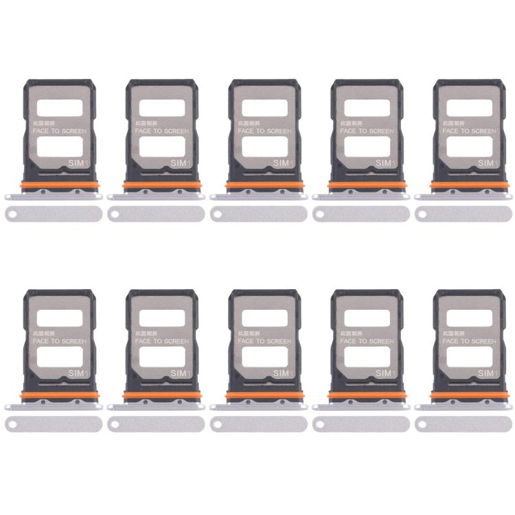 For Xiaomi Redmi K70 Ultra 10pcs SIM Card Tray + SIM Card Tray, For Xiaomi Redmi K70 Ultra