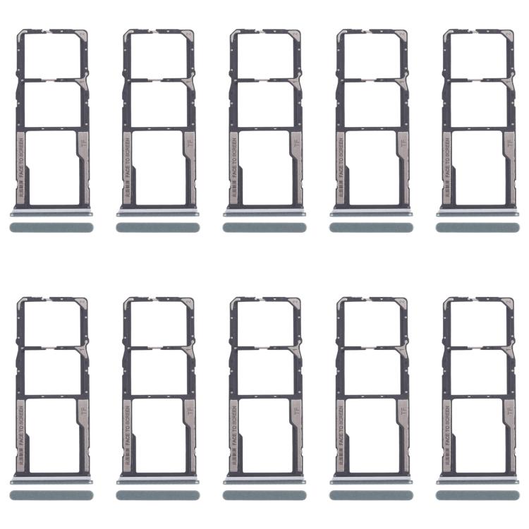 For Xiaomi Poco M6 Pro 4G 10pcs Original SIM Card Tray + SIM Card Tray + Micro SD Card Tray, For Xiaomi Poco M6 Pro 4G