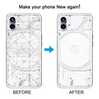 For Nothing Phone 1 Original Transparent Back Cover with Camera Lens Cover, For Nothing Phone 1(Original)