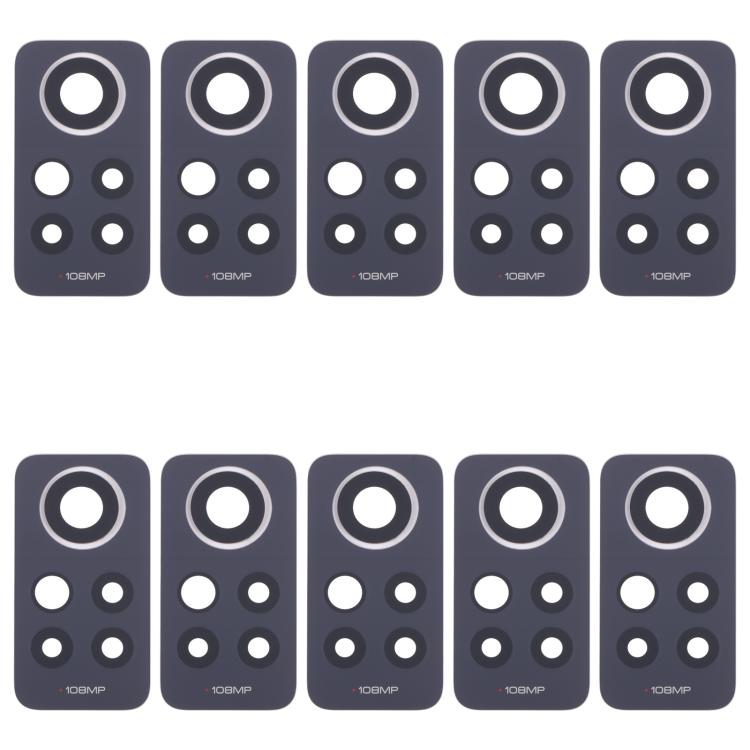 For Xiaomi Redmi Note 12 Pro 4G 10pcs Back Camera Lens, For Xiaomi Redmi Note 12 Pro 4G