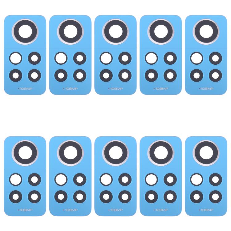 For Xiaomi Redmi Note 12 Pro 4G 10pcs Back Camera Lens, For Xiaomi Redmi Note 12 Pro 4G