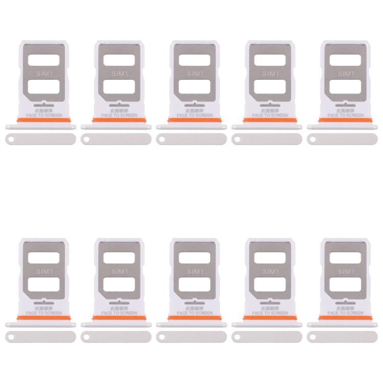 For Xiaomi Poco X6 10pcs SIM Card Tray + SIM Card Tray, For Xiaomi Poco X6