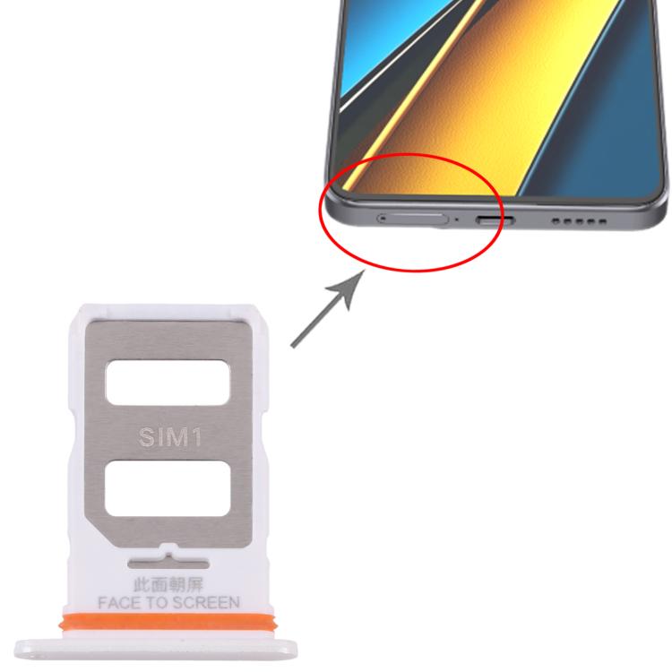 For Xiaomi Poco X6 10pcs SIM Card Tray + SIM Card Tray, For Xiaomi Poco X6