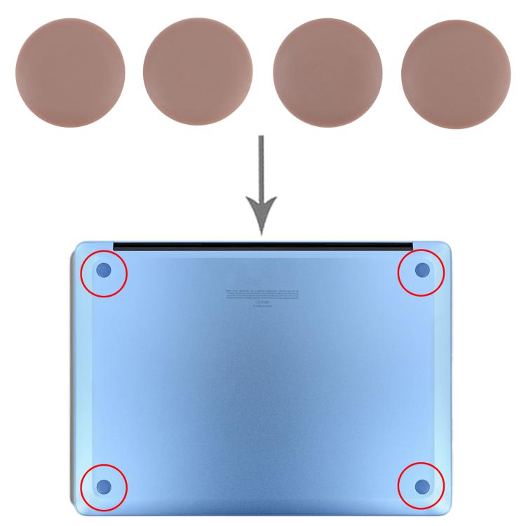 For Microsoft Surface Laptop 7 4 in 1 Bottom Case Rubber Mats, For Microsoft Surface Laptop 7(Original)