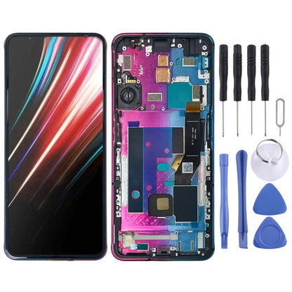 For ZTE nubia RedMagic 6 Pro NX669J-P Original LCD Screen Digitizer Full Assembly with Frame, For ZTE nubia RedMagic 6 Pro(Original)