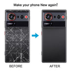 For ZTE nubia Z80 Ultra NX741J Plastic Back Cover with Camera Lens Cover, For ZTE nubia Z80 Ultra