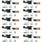 For iPhone 17 10sets Speaker Ringer Buzzer Dustproof Mesh, For iPhone 17