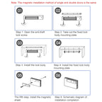 YH-280 Single Door Magnetic Lock With LED (600Lbs), Magnetic Lock With LED