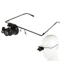 20X Glasses Type Watch Repair Magnifier With LED Light, Single