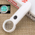 15X Handheld Exclamation Mark Type Magnifier with 2 LED, 15X