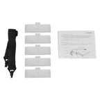 5 Lens 1.0X-3.5X Loupe Glasses Bracket Headband Magnifier with 2 LED Lights Eye Magnification Goggles Magnifying Tool, 5 Lens 1.0X-3.5X (White)