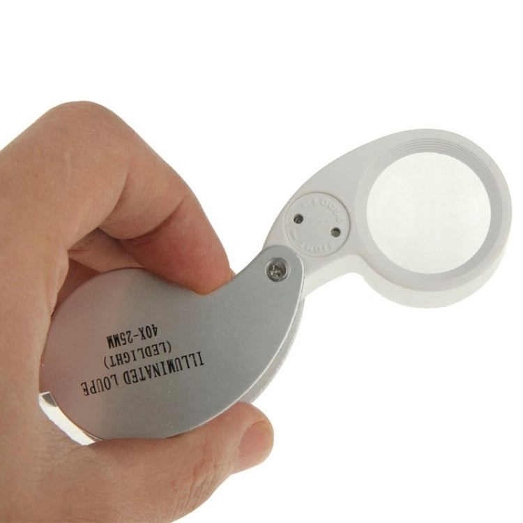 40X-25MM LED Illuminated Loupe / Jewelry Magnifier, 40X