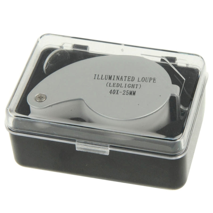 40X-25MM LED Illuminated Loupe / Jewelry Magnifier, 40X