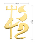 3D Car Sticker, Demon Pattern (Size: 15cm x 5.5cm), Crab Pattern (Size: 10cm x 8cm), Angel Wings (Size: 16cm x 5.5cm), Wings Pattern (Size: 15.7cm x 5.5cm), Footprint Pattern (Size: 7cm x 6cm), Rose Pattern (Size: 10.5cm x 8cm)