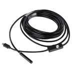 Waterproof Micro USB Endoscope Snake Tube Inspection Camera with 6 LED for OTG Android Phone, Length: 5m, Lens Diameter: 7mm, 7mm