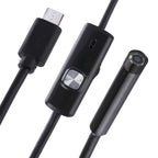 Waterproof Micro USB Endoscope Snake Tube Inspection Camera with 6 LED for OTG Android Phone, Length: 5m, Lens Diameter: 7mm, 7mm