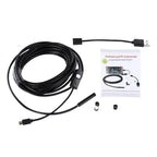 Waterproof Micro USB Endoscope Snake Tube Inspection Camera with 6 LED for OTG Android Phone, Length: 5m, Lens Diameter: 7mm, 7mm
