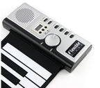 Datopal 61 Key Roll Up Soft Keyboard Piano MIDI, 61 Standard Keys  White