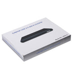 USB 2.0 Slim Aluminum Alloy Portable Slot-in External DVD-RW Drive, Plug and Play, Aluminum Alloy